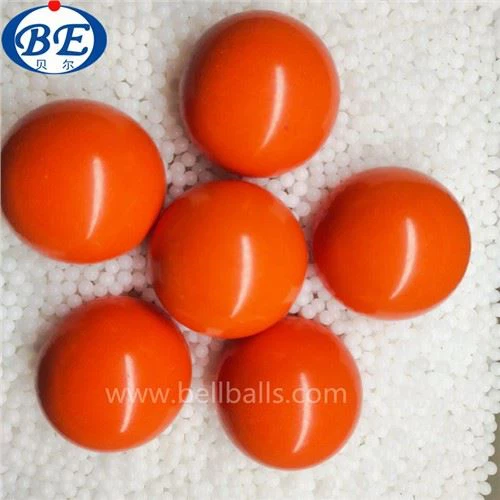 Solidne 40mm pomarańczowe plastikowe kulki