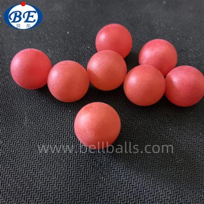 20mm polerowane czerwone, puste plastikowe kulki